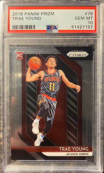 2018 panini prizm Trae Young psa 10