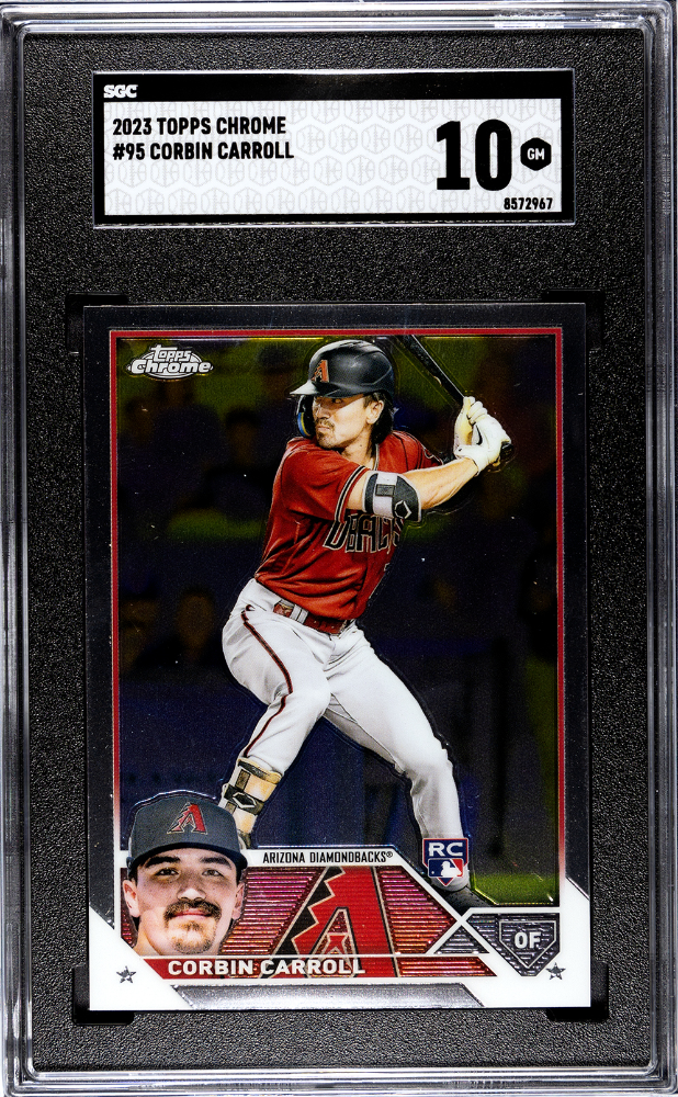 Corbin Carroll 2023 Topps Chrome ROOKIE #95 SGC 10