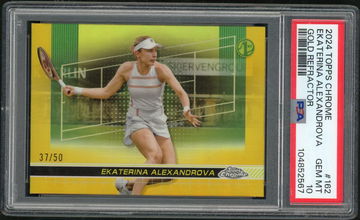 2024 Topps Chrome Gold Refractor Ekaterina Alexandrova #162 /50 PSA 10