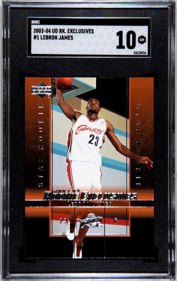 2003-04 Upper Deck Rookie Exclusives Lebron James #1
