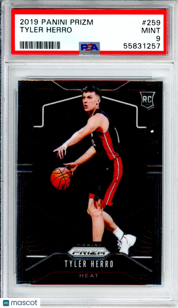 2019 Panini Prizm Tyler Herro #259 Rookie PSA 9