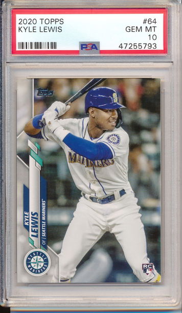 2020 Topps Series 1 Kyle Lewis #64 PSA 10
