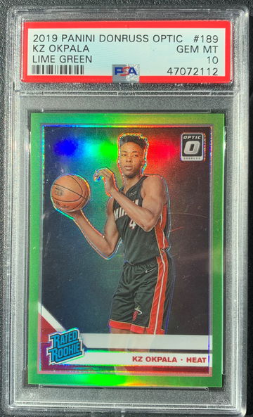 2019 Panini Donruss Optic Lime Green PSA 10