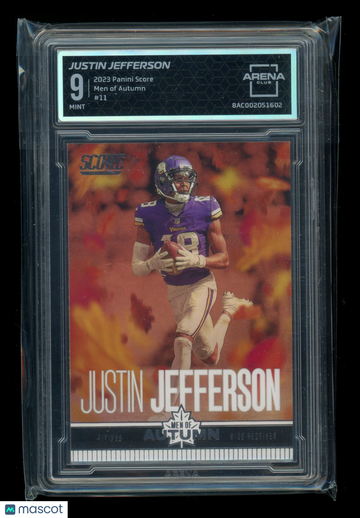 2023 Panini Score Men of Autumn Justin Jefferson #11 Arena Club 9