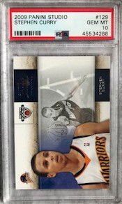 2009 Stephen Curry Studio PSA 10