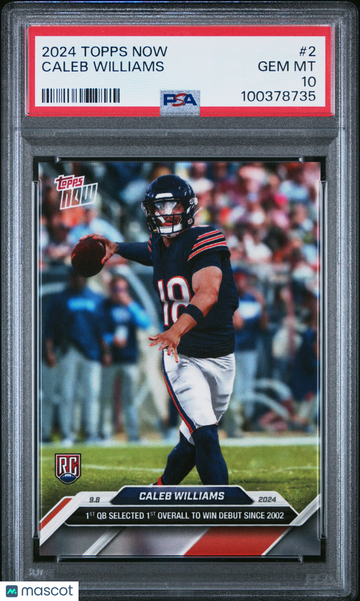 2024 Topps Now Caleb Williams #2 PSA 10