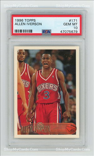 1996 TOPPS ALLEN IVERSON PSA 10