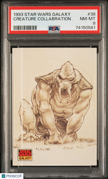 1993 Star Wars Galaxy Creature Collabration #38 PSA 8