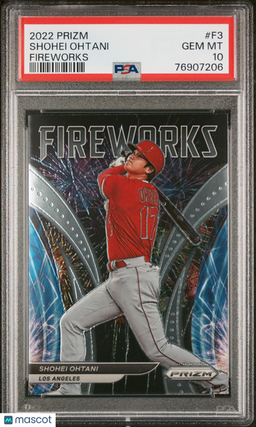 2022 Panini Prizm Fireworks Shohei Ohtani #F3 PSA 10