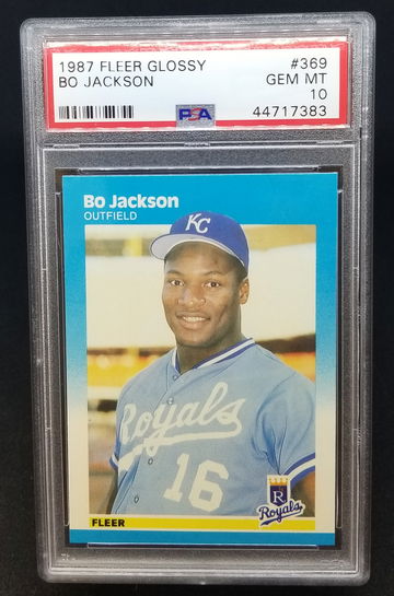 Bo Jackson 1987 Fleer Glossy psa 10 rookie