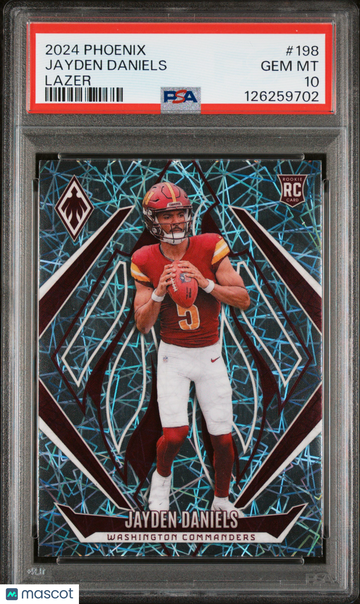 2024 Panini Phoenix Jayden Daniels #198 Lazer PSA 10