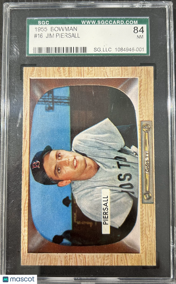1955 Bowman Jim Piersall #16 SGC 7