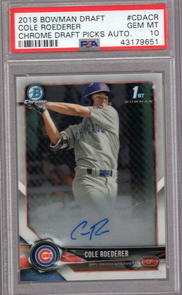 Cole Roederer 2018 Bowman Auto