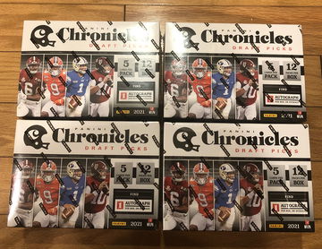 2021 chronicles football draft mega box lot 4