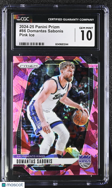 2024-25 Panini Prizm Domantas Sabonis #86 Pink Ice CGC 10