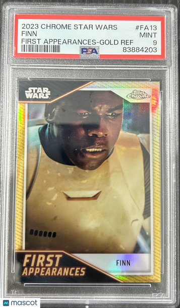 2023 Topps Chrome Star Wars First Appearances Finn #FA13 PSA 9
