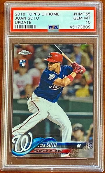 Juan Soto 2018 Topps Chrome PSA 10