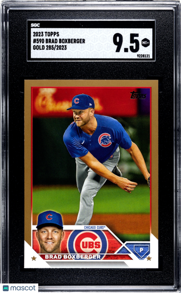 2023 Topps Brad Boxberger #590 Gold 285/2023 SGC 9.5