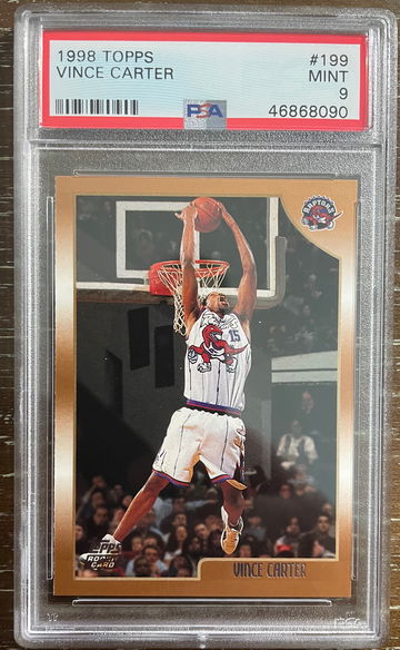 1998 Topps Vince Carter PSA 9