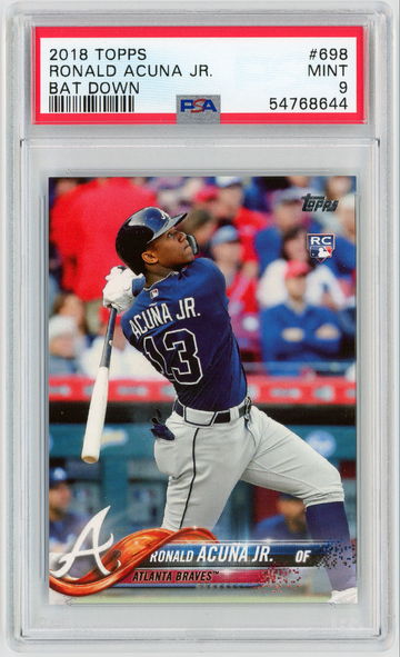 2018 Topps Ronald Acuna Jr. Bat Down