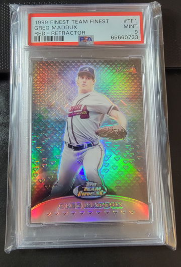 1999 Team Finest Greg Maddux PSA 9 POP 1 #25/50