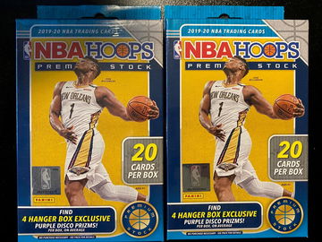 2020 NBA Hoops Premium Stock Hanger Box Lot of 2