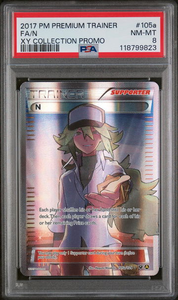 2017 Pokemon XY Fates Collide Premium Trainer Collection N #105A PSA 8