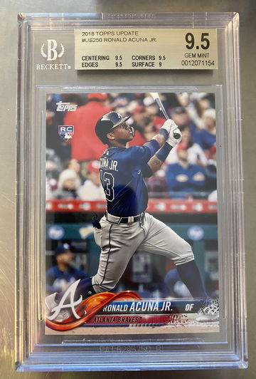 2018 Topps Update US250 Ronald Acuna JR RC BGS 9.5