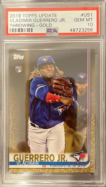 2019 Topps Update Vladimir Guerrero Jr. Throwing Gold #US1 PSA 10 /2019