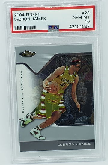 2004-05 Topps Finest LeBron James PSA 10