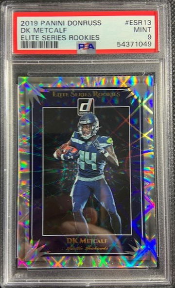 2019 Panini Donruss Elite Series Rookies #ESR13 DK Metcalf RC Rookie PSA 9 Mint