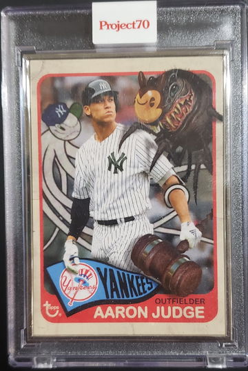 Aaron Judge artist print #9 of 51 Topps Project70 #697 by Greg 'CRAOLA' Simkins