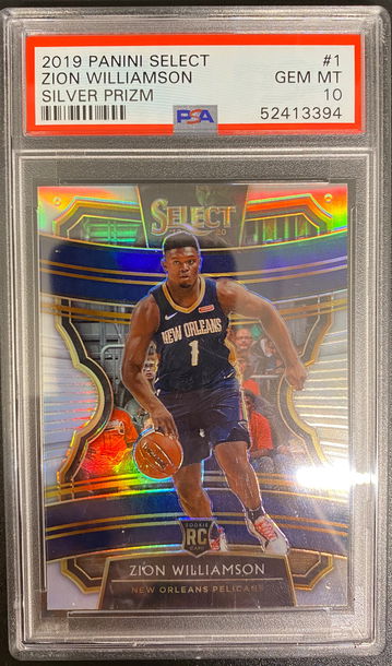 2019 Panini Select Zion Williamson Silver Prizm PSA 10