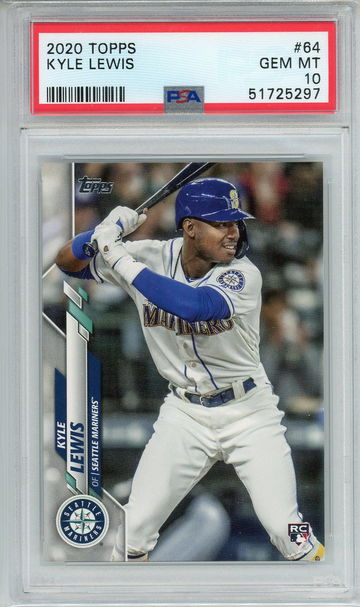 2020 Topps Kyle Lewis 64 PSA 10 Rookie RC
