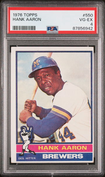 1976 Topps Hank Aaron #550 PSA 4