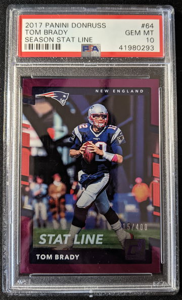 2017 Donruss Tom Brady Season Stat Line PSA 10 #64 (# to 400)