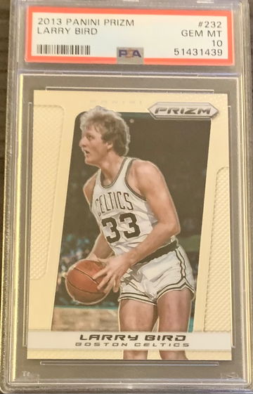 2013 - 14 Panini Prizm Basketball Larry Bird #232. Graded PSA 10 Gem Mint POP 33
