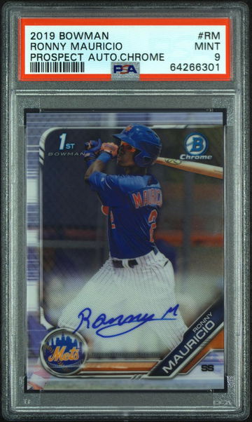 2019 BOWMAN AUTO RONNY MAURICIO PSA 9