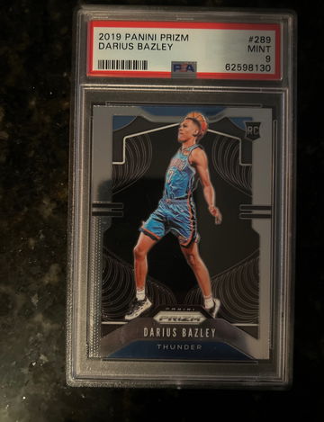 2019 Panini Prizm #289 Darius Bazley RC PSA 9