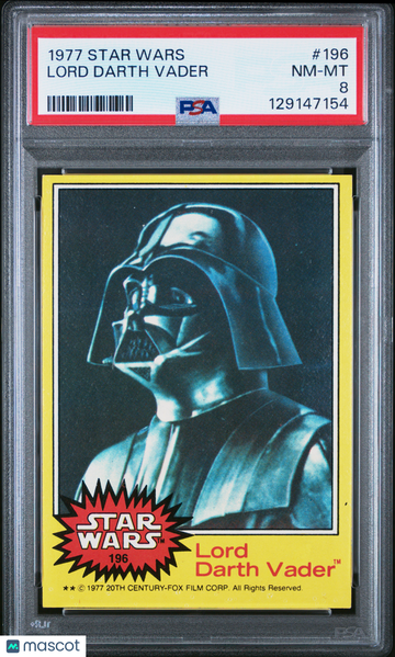 1977 Star Wars Lord Darth Vader #196 PSA 8
