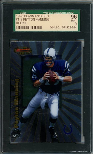 PEYTON MANNING 1998 BOWMAN'S BEST SGC 9