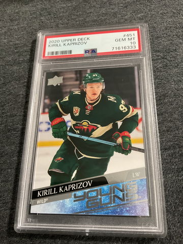 2020 Upper Deck Kirill Kaprizov Young Guns rc
