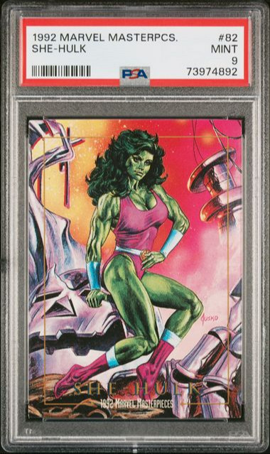 1992 Marvel Masterpieces SHE-HULK #82 PSA 9