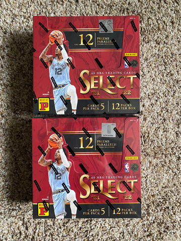 FIVE BOXES of 2021-22 Panini Select TMALL Basketball Box Sealed