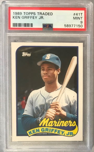 Ken Griffey Jr. Rookie Card - 1989 Topps Traded #41T - PSA 9 Mint - Mariners