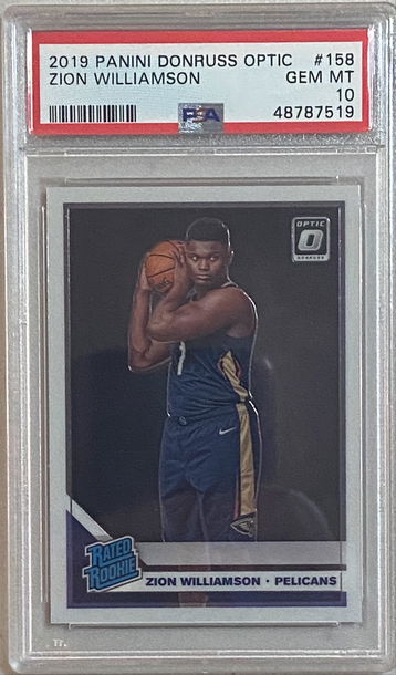 2019 Optic Zion Williamson PSA 10