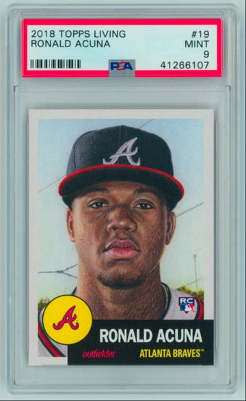 2018 Topps Living Set Ronald Acuna Jr. PSA 9