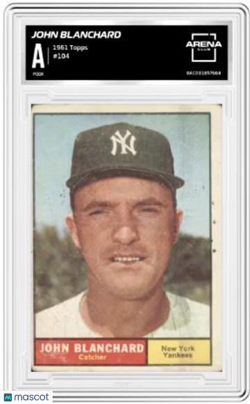 1956 1961 Topps John Blanchard #104 Arena Club A