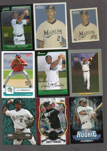 Hanley Ramirez Baseball Card Lot (56) - Many RC Rookies, Inserts, Nice Variety