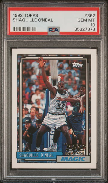 1992 Topps Shaquille O'Neal #362 PSA 10